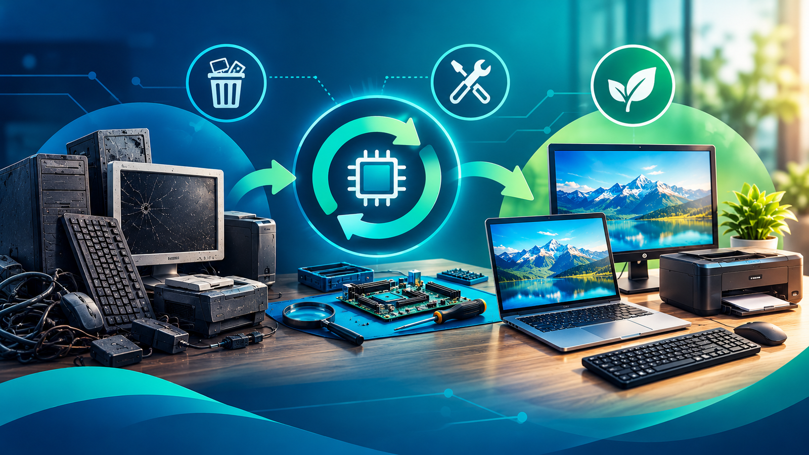 Reciclaje de hardware: Una segunda vida a los equipos antiguos